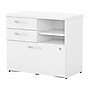 Bush Business Furniture Studio C Office Storage Cabinet with Drawers and Shelves, White (SCF130WHSU)~#|#~sp143774675_sc7