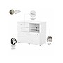 Bush Business Furniture Studio C Office Storage Cabinet with Drawers and Shelves, White (SCF130WHSU)~#|#~sp143774677_sc7