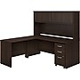 Bush Business Furniture Studio C 72"W L Shaped Desk with Hutch, Mobile File Cabinet and Return, Black Walnut (STC006BWSU)~#|#~sp143774705_sc7