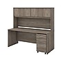Bush Business Furniture Studio C 72" W Computer Desk with Hutch and Mobile File Cabinet Bundle, Modern Hickory (STC011MHSU)~#|#~sp143774730_sc7