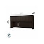 Bush Business Furniture HybridY 71 "W Desktop Hutch, Black Walnut (HYH172BW-Z)~#|#~sp143774757_sc7