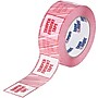 Tape Logic 3" x 110" yds. x 2.5 mil "TAMPER EVIDENT" Security Tape,  Red/White, 24/Carton~#|#~sp144376950_sc7