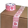 Tape Logic 3" x 110" yds. x 2.5 mil "TAMPER EVIDENT" Security Tape,  Red/White, 24/Carton~#|#~sp144376952_sc7