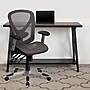 Flash Furniture Sam Ergonomic Mesh Swivel Mid-Back Multifunction Executive Office Chair, Transparent Gray (GOWY1363)~#|#~sp144471484_sc7