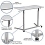 Flash Furniture Merritt 37"W Rectangular Adjustable Standing Computer Desk, Light Gray (NANIP61)~#|#~sp144471821_sc7