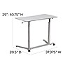 Flash Furniture Merritt 37"W Rectangular Adjustable Standing Computer Desk, Light Gray (NANIP61)~#|#~sp144471822_sc7