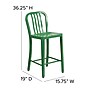 Flash Furniture Colorful Restaurant Counter Height Stool with Back, Green (CH6120024GN)~#|#~sp144473164_sc7