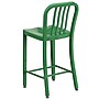 Flash Furniture Colorful Restaurant Counter Height Stool with Back, Green (CH6120024GN)~#|#~sp144473165_sc7