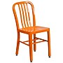 Flash Furniture Metal Indoor-Outdoor Chair, Orange (CH-61200-18-OR-GG)~#|#~sp144473268_sc7