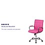 Flash Furniture Vivian Vinyl Swivel Mid-Back Executive Office Chair, Pink (GO2240PK)~#|#~sp144474653_sc7