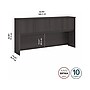 Bush Business Furniture Hybrid 72 "W Desktop Hutch, Storm Gray (HYH172SG-Z)~#|#~sp144811314_sc7