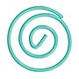 JAM Paper Circular Small Paper Clips, Teal, 50/pack (21832066)~#|#~sp145003492_sc7