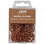 JAM Paper Circular Small Paper Clips, Rose Gold, 2 Packs of 50 (21832061B)~#|#~sp145003494_sc7