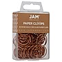 JAM Paper Circular Small Paper Clips, Rose Gold, 2 Packs of 50 (21832061B)~#|#~sp145003500_sc7