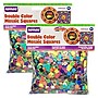 Roylco Double Color Mosaic Squares, 3/8", Assorted Colors, 10,000/Pack, 2 Packs/Bundle (R-15630-2)~#|#~sp145094139_sc7