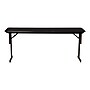 Correll Folding Table, 72" x 24", Black/Walnut (SP2472TF-01)~#|#~sp145952610_sc7