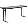 Correll Folding Table, 60" x 24", Gray Granite/Dove Gray (ST2460TF-15)~#|#~sp147041341_sc7