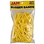 JAM Paper Multi-Purpose #64 Rubber Bands, 3.5" x .25", Non-Latex, Yellow, 100/Pack (33364RBYE)~#|#~sp147384965_sc7