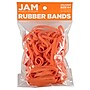 JAM Paper Multi-Purpose #64 Rubber Bands, 3.5" x .25", Non-Latex, Orange, 100/Pack (33364RBOR)~#|#~sp147384971_sc7