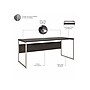 Bush Business Furniture Hybrid 72"W Computer Table Desk with Metal Legs, Storm Gray (HYD373SG)~#|#~sp147608276_sc7