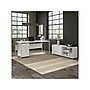 Bush Business Furniture Hybrid 72"W Computer Table Desk with Metal Legs, White (HYD373WH)~#|#~sp147608289_sc7