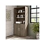 Bush Business Furniture Hybrid 73"H 5-Shelf Bookcase with Doors, Modern Hickory Laminated Wood (HYB024MH)~#|#~sp147696181_sc7