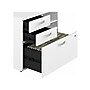 Bush Business Furniture Hybrid 26" Office Storage Cabinet with Drawers and 2 Shelves, White (HYF130WHSU-Z)~#|#~sp147787987_sc7