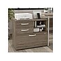 Bush Business Furniture Hybrid 26" Office Storage Cabinet with Drawers and 2 Shelves, Modern Hickory (HYF130MHSU-Z)~#|#~sp147787990_sc7