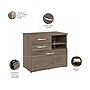 Bush Business Furniture Hybrid 26" Office Storage Cabinet with Drawers and 2 Shelves, Modern Hickory (HYF130MHSU-Z)~#|#~sp147787991_sc7