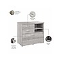 Bush Business Furniture Hybrid 26" Office Storage Cabinet with Drawers and 2 Shelves, Platinum Gray (HYF130PGSU-Z)~#|#~sp147787999_sc7