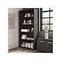 Bush Business Furniture Hybrid 73"H 5-Shelf Bookcase with Adjustable Shelves, Storm Gray Laminated Wood (HYB136SG-Z)~#|#~sp147788043_sc7