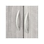 Bush Business Furniture Hybrid 73"H 5-Shelf Bookcase with Doors, Platinum Gray Laminated Wood (HYB024PG)~#|#~sp147788056_sc7