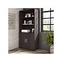 Bush Business Furniture Hybrid 73"H 5-Shelf Bookcase with Doors, Storm Gray Laminated Wood (HYB024SG)~#|#~sp147788060_sc7