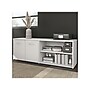 Bush Business Furniture Hybrid 21" Low Storage Cabinet with Doors and 6 Shelves, White (HYS160WH-Z)~#|#~sp147788091_sc7