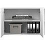 Bush Business Furniture Hybrid 21" Low Storage Cabinet with Doors and 6 Shelves, White (HYS160WH-Z)~#|#~sp147788095_sc7