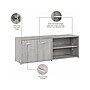 Bush Business Furniture Hybrid 21" Low Storage Cabinet with Doors and 6 Shelves, Platinum Gray (HYS160PG-Z)~#|#~sp147788106_sc7