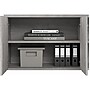 Bush Business Furniture Hybrid 21" Low Storage Cabinet with Doors and 6 Shelves, Platinum Gray (HYS160PG-Z)~#|#~sp147788109_sc7