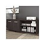 Bush Business Furniture Hybrid 21" Low Storage Cabinet with Doors and 6 Shelves, Storm Gray (HYS160SG-Z)~#|#~sp147788119_sc7