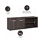 Bush Business Furniture Hybrid 21" Low Storage Cabinet with Doors and 6 Shelves, Storm Gray (HYS160SG-Z)~#|#~sp147788120_sc7