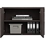 Bush Business Furniture Hybrid 21" Low Storage Cabinet with Doors and 6 Shelves, Storm Gray (HYS160SG-Z)~#|#~sp147788123_sc7