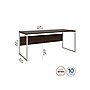 Bush Business Furniture Hybrid 72"W Computer Table Desk with Metal Legs, Black Walnut (HYD373BW)~#|#~sp148019798_sc7