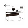 Bush Business Furniture Hybrid 72" W Computer Desk. Hutch, Mobile File Cabinet + Monitor Arm Bundle, Black Walnut (HYB019BWSU)~#|#~sp148019918_sc7