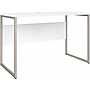 Bush Business Furniture Hybrid 48"W Computer Table Desk with Metal Legs, White (HYD148WH)~#|#~sp148019978_sc7