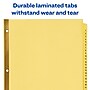 Avery Pre-Printed Paper Dividers with Laminated Tabs, 1-31 Tabs, Buff, Gold Reinforced (11308)~#|#~sp148106869_sc7