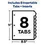 Avery Big Tab Insertable Paper Dividers, 8 Tabs, Clear, Copper Reinforced (23285)~#|#~sp148106885_sc7