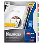 Avery Clear Easy View Plastic Dividers, 8 Tabs, Multicolor (16741)~#|#~sp148106925_sc7