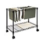 Mount-It! Metal Mobile File Cart with Dual Wheel, Black (MI-7858)~#|#~sp148296751_sc7