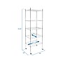 Mount-It! 5-Tier Steel Shelving Unit with Wheels, 24", Silver (MI-7862)~#|#~sp148401177_sc7