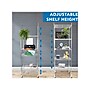 Mount-It! 5-Tier Steel Shelving Unit with Wheels, 24", Silver (MI-7862)~#|#~sp148401215_sc7