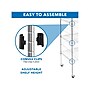 Mount-It! 5-Tier Steel Shelving Unit with Wheels, 24", Silver (MI-7862)~#|#~sp148401216_sc7